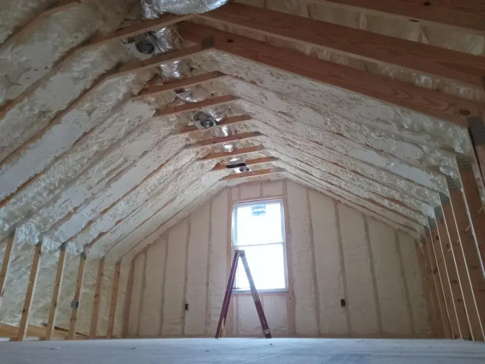 Spray foam roofing application for Crawl Space Insulation project in Brewster
